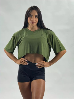 Cropped Oversized Rustico